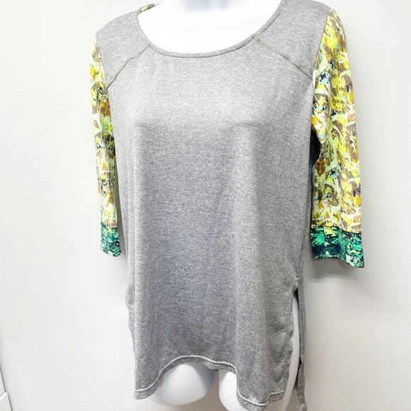 Maaji Activewear Top Long Sleeve Gray Size Large - Picture 5 of 13
